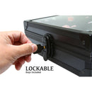 Dice Display Case and Rolling Tray with 2 Removable Divided Dice Trays - Storage Box Holds up to 480 Metal or Plastic Polyhedral Dice Sets