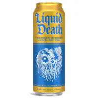 Liquid Death Blueberry Buzzsaw Iced Tea Blueberry Flavored Black Tea