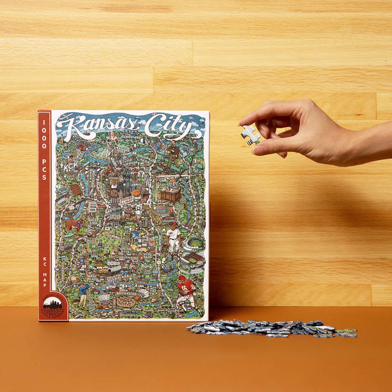 Kansas City Map | 1,000 Piece Puzzle
