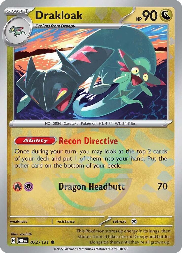 Drakloak (072/131) (Poke Ball Pattern) [Scarlet & Violet: Prismatic Evolutions]