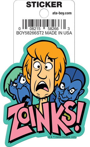 Scooby-Doo Shaggy Zoinks Die Cut Sticker