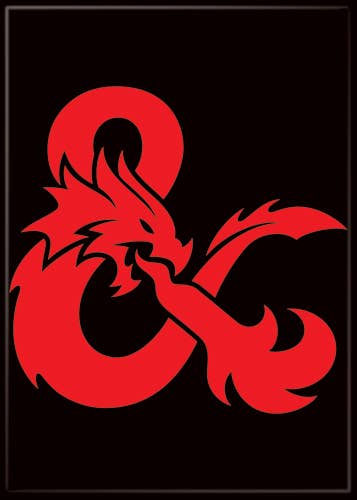 Dungeons & Dragons Dragon Ampersand Magnet 2.5" x 3.5"