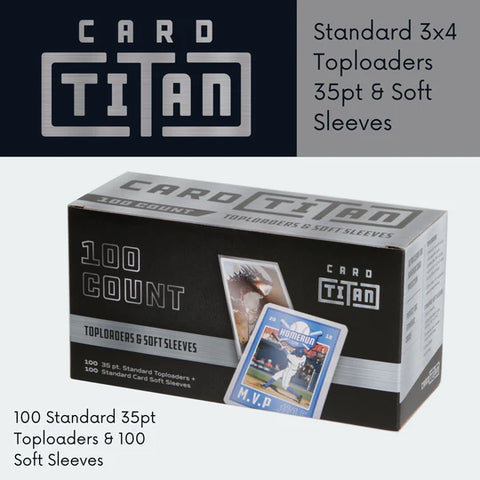 Card Titan: 100 Top Loaders & 100 Soft Sleeves Bundle