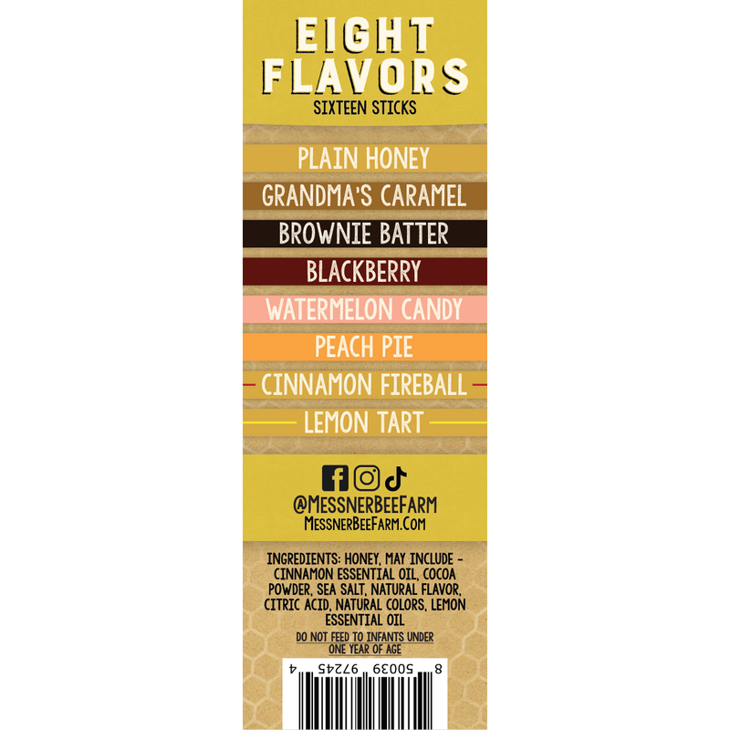 Honey Sticks Variety Pack - Pack of 16