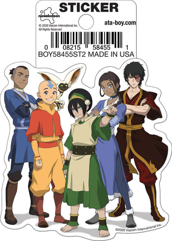 Avatar the Last Airbender Team Avatar Die Cut Sticker