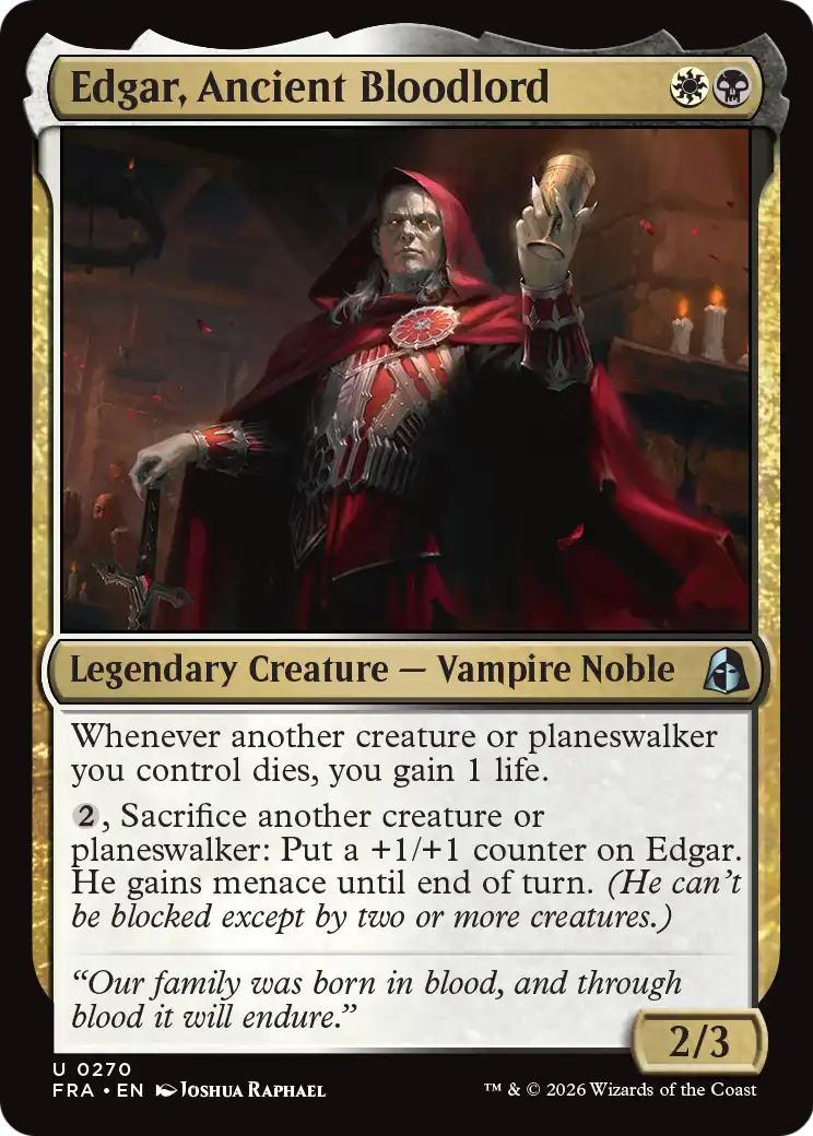 Edgar, Ancient Bloodlord [Reality Fracture]