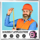 16ft Pink Measuring Tape with Fractions – Easy Read