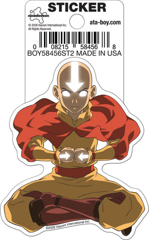 Avatar the Last Airbender Aang Avatar State Die Cut Sticker