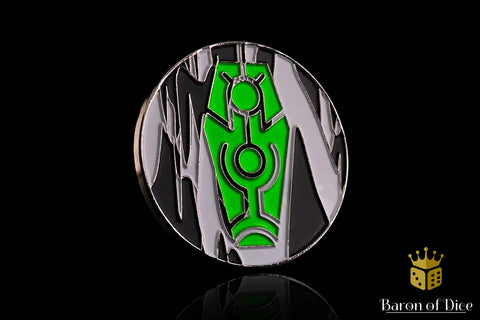 40mm Objective Coins - Green Coffin