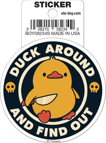 Tobe Fonseca Duck Around Die Cut Vinyl Sticker