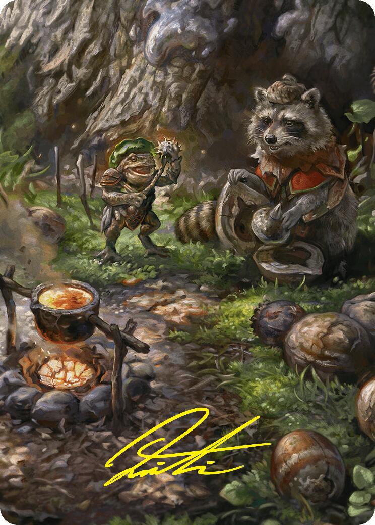 Sylvan Scavenging Art Card (46/54) (Gold-Stamped Signature) [Foundations Art Series]