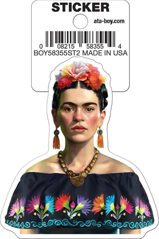 Frida Kahlo Black Dress Die Cut Sticker