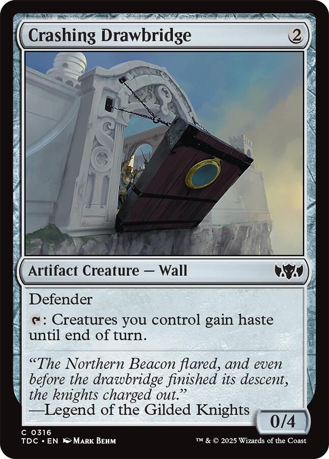 Crashing Drawbridge [Tarkir: Dragonstorm Commander]