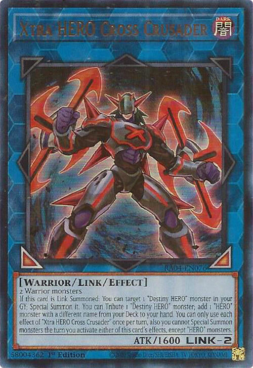Xtra HERO Cross Crusader [RA04-EN076] Ultra Rare