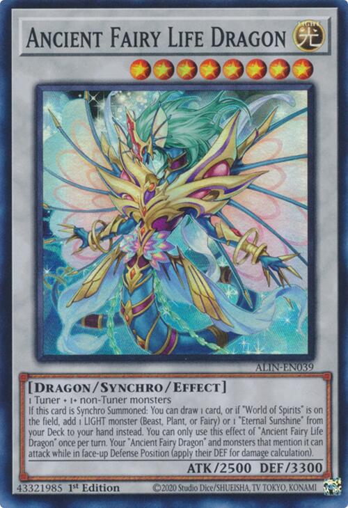 Ancient Fairy Life Dragon [ALIN-EN039] Super Rare