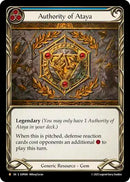 Authority of Ataya (Cold Foil) [SUP000] (Super Slam)  Cold Foil