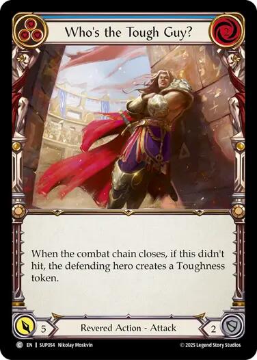 Who's the Tough Guy? (Blue) [SUP054] (Super Slam)  Rainbow Foil