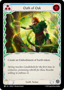 Oath Of Oak (Blue) (Rainbow Foil) [PEN221] (Compendium of Rathe)  Rainbow Foil
