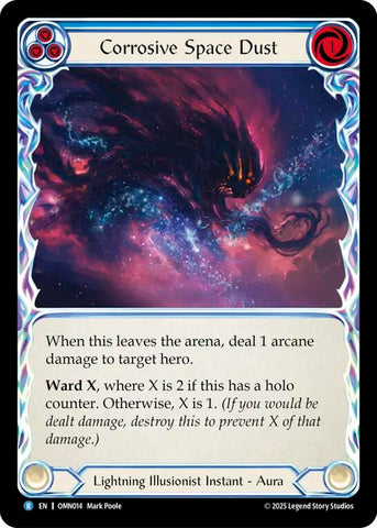 Corrosive Space Dust (Blue) [OMN014] (Omens of the Third Age)  Rainbow Foil