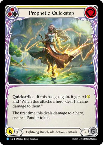 Prophetic Quickstep [OMN055] (Omens of the Third Age)  Rainbow Foil