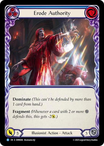 Erode Authority (Blue) [OMN046] (Omens of the Third Age)  Rainbow Foil