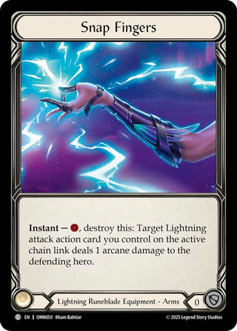 Snap Fingers [OMN050] (Omens of the Third Age)  Cold Foil