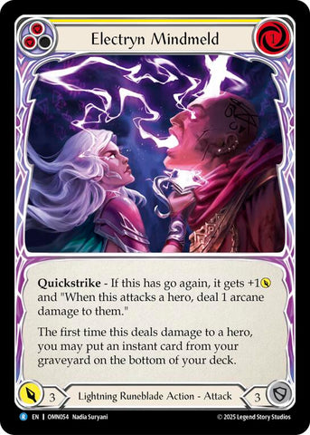Electryn Mindmeld (Yellow) [OMN054] (Omens of the Third Age)  Rainbow Foil