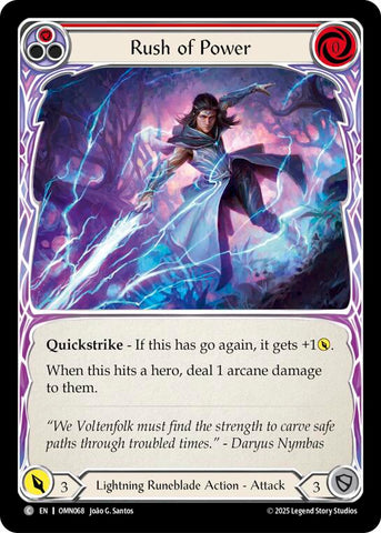 Rush Of Power (Red) [OMN068] (Omens of the Third Age)