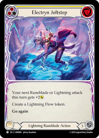 Electryn Joltstep (Yellow) [OMN081] (Omens of the Third Age)  Rainbow Foil