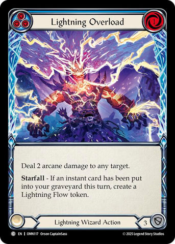 Lightning Overload (Blue) [OMN117] (Omens of the Third Age)
