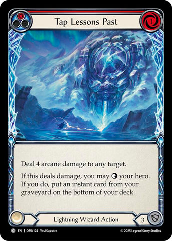Tap Lessons Past (Red) [OMN124] (Omens of the Third Age)  Rainbow Foil