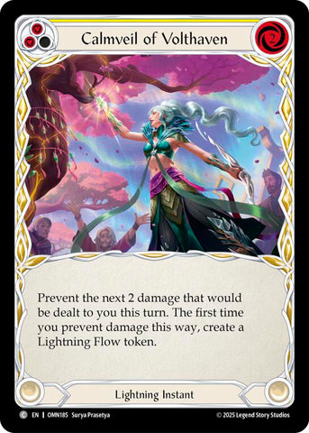 Calmveil Of Volthaven (Yellow) [OMN185] (Omens of the Third Age)