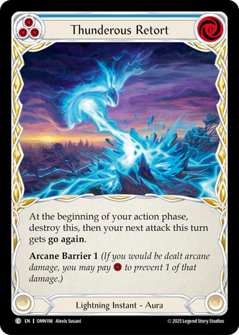 Thunderous Retort (Blue) [OMN198] (Omens of the Third Age)