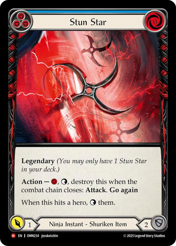 Stun Star (Blue) [OMN234] (Omens of the Third Age)