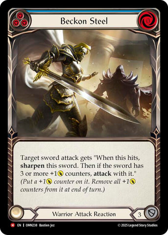 Beckon Steel (Blue) [OMN238] (Omens of the Third Age)