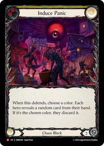 Induce Panic (Yellow) [OMN246] (Omens of the Third Age)