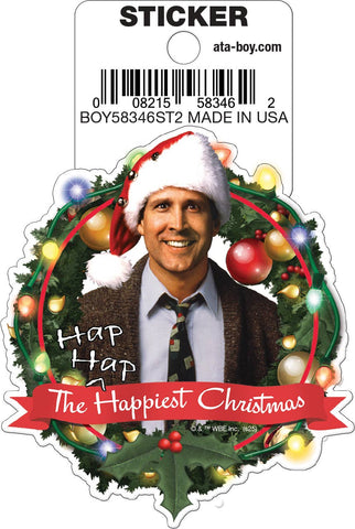 Christmas Vacation Happiest Couple Die Cut Sticker