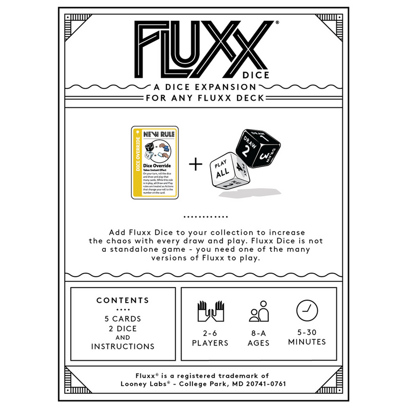 Fluxx Dice Expansion Pack