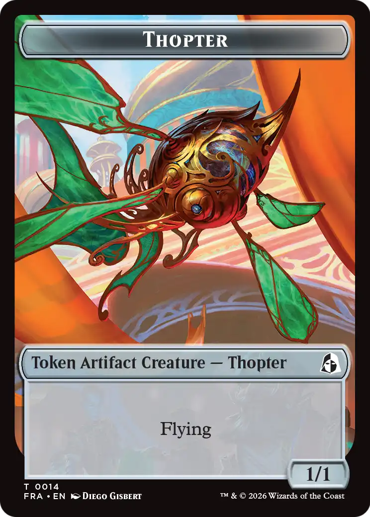 Heartwood // Thopter Double-Sided Token [Reality Fracture Tokens]