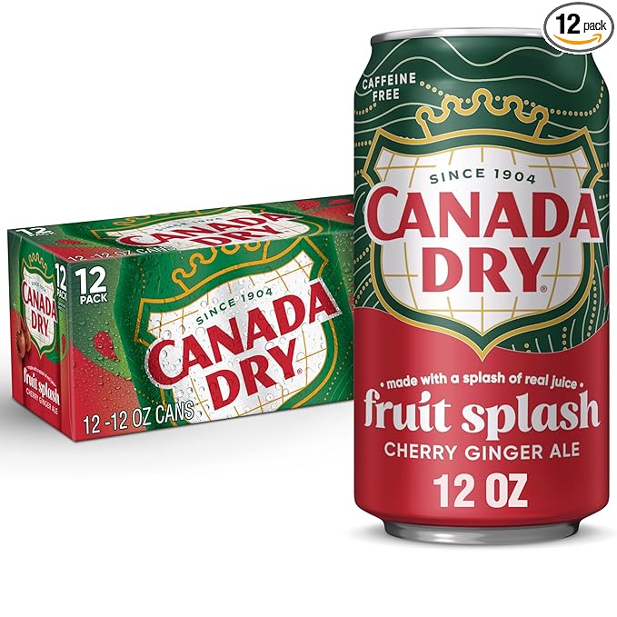 Canada Dry Cherry Gingerale Fruit Splash 12oz
