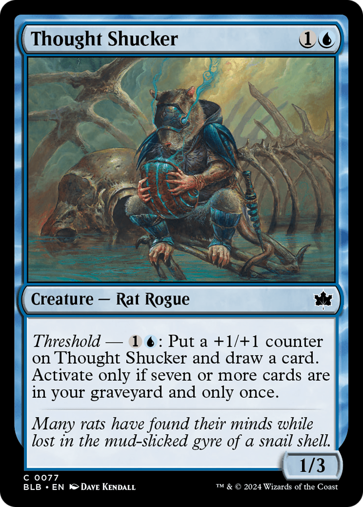 MtG Bloomburrow Common Thought Shucker #77