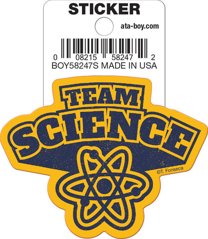 Tobe Fonseca Team Science Atom Die Cut 3" Vinyl Sticker