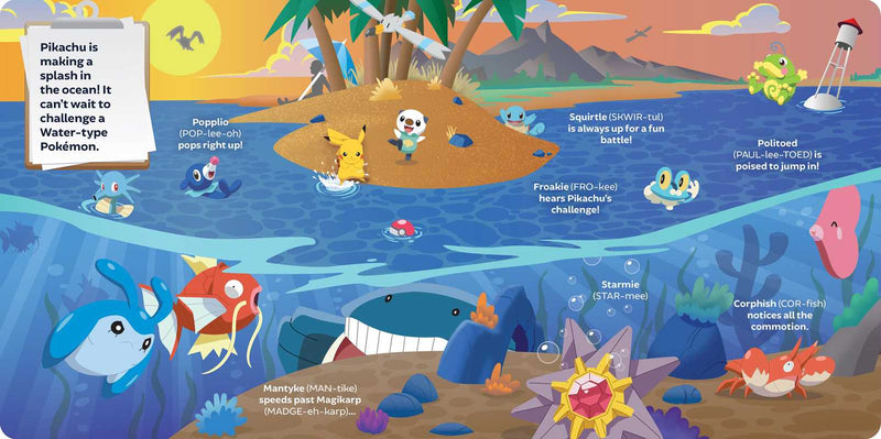 Pokémon Primers: Types Book by Simcha  Whitehill: Board Books; 28 pages / English