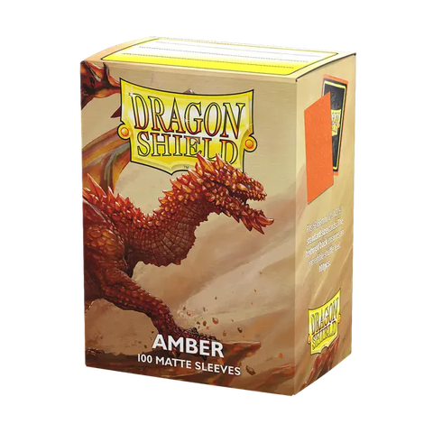Dragon Shield 100ct Matte Deck Sleeves - Amber