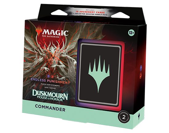 red and black commander deck mtg Duskmourn Commander Deck