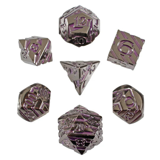 Dark Cortex Set of 7 Metal Dice