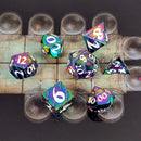 Banded Stardust Set of 7 Metal Dice Set