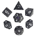 Dragon's Gaze Silver Metal RPG Dice Set