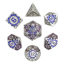 Nexus Purple 7-Piece Metal Dice Set
