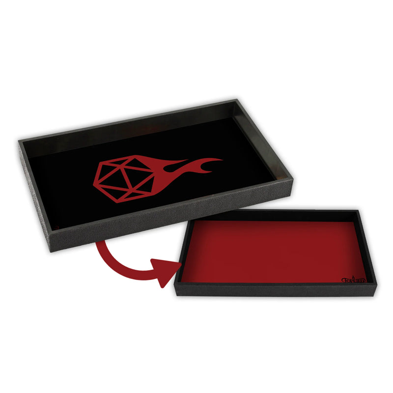 The Icon Reversible Dice Tray - Red